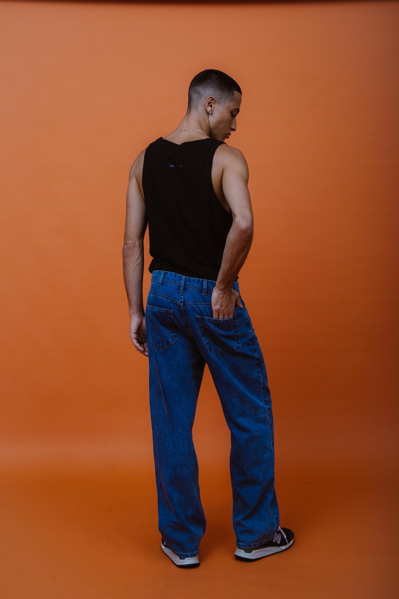 Indigo Straight-Leg Denim Pants