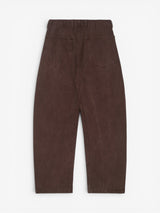 Brown 'Arles' Barrel Pants
