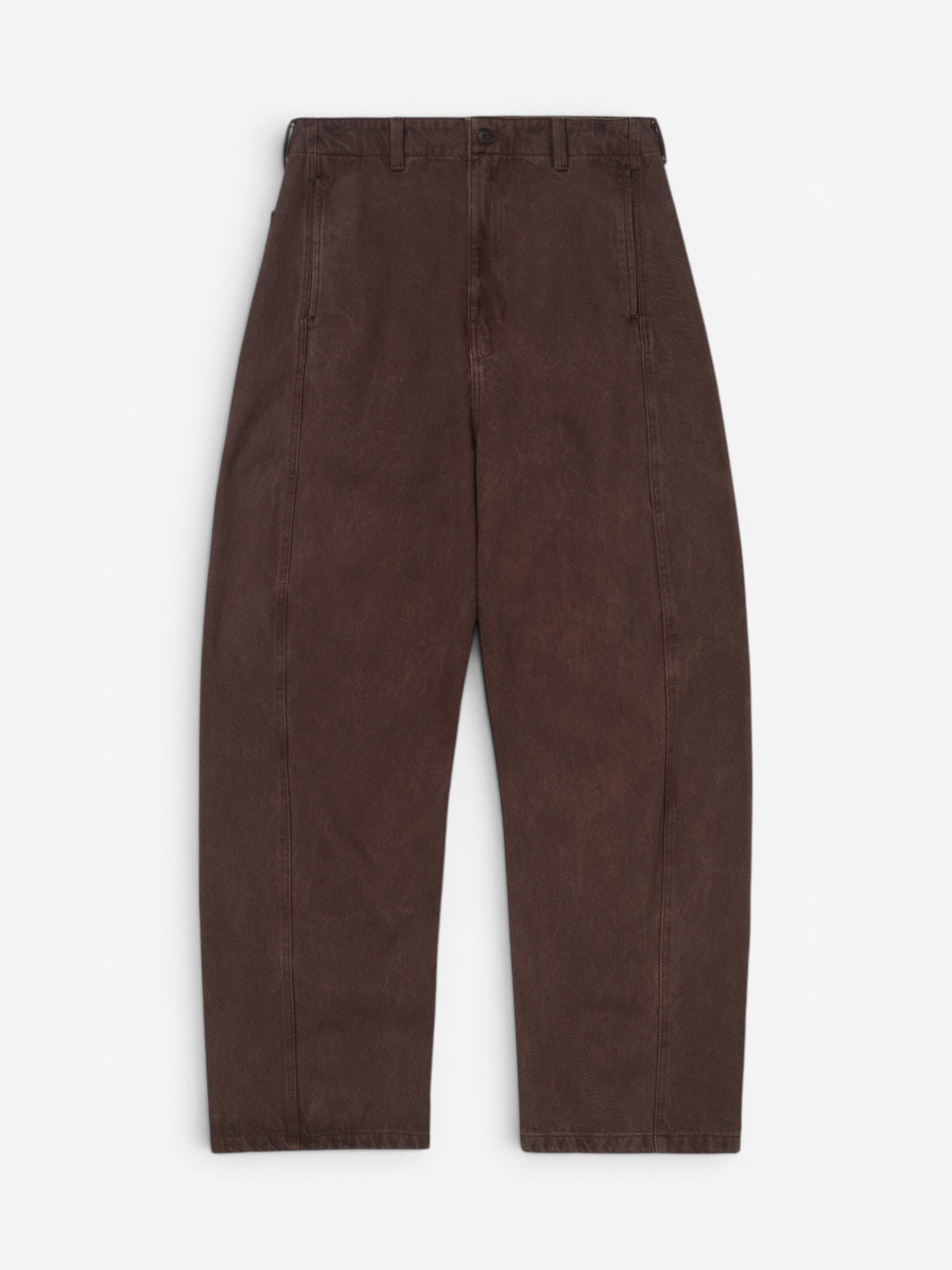 Brown 'Arles' Barrel Pants