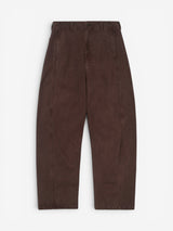Brown 'Arles' Barrel Pants