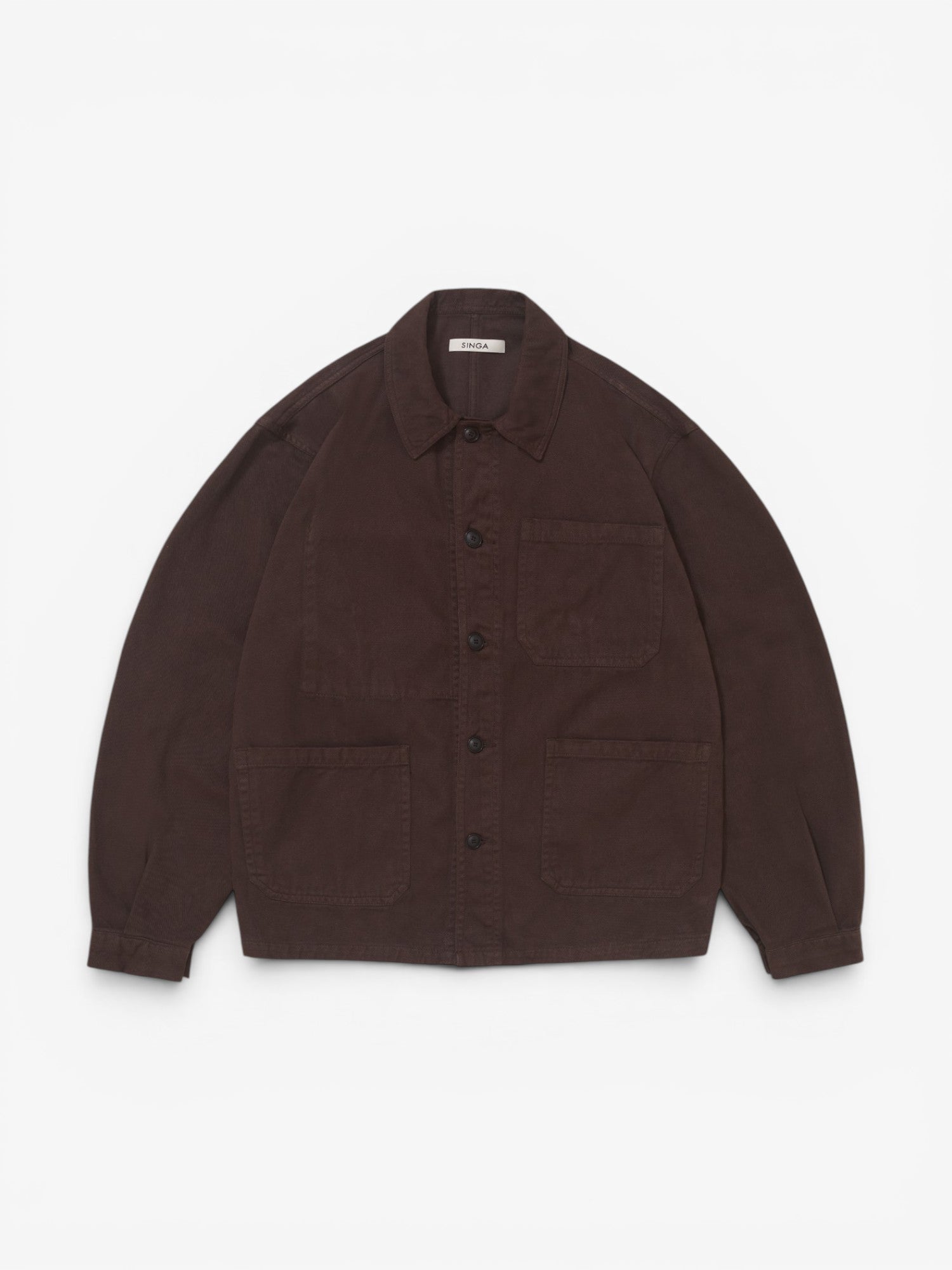 Brown 'Yves' Oversized Shirt