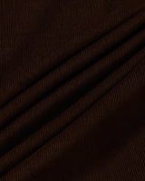 Coffee Oversized Velvet Shirt