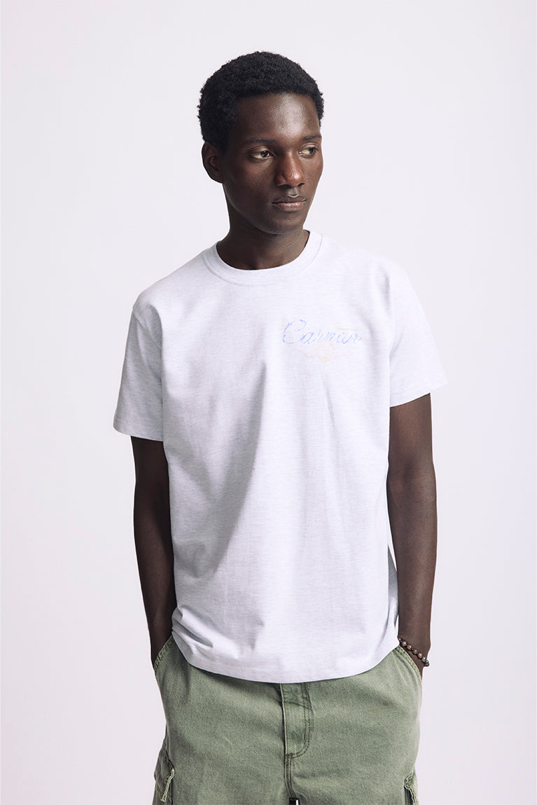 Grey 'Boat' Heavy Tee