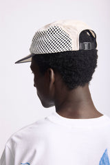 Beige 'Plaid Mesh' Cap