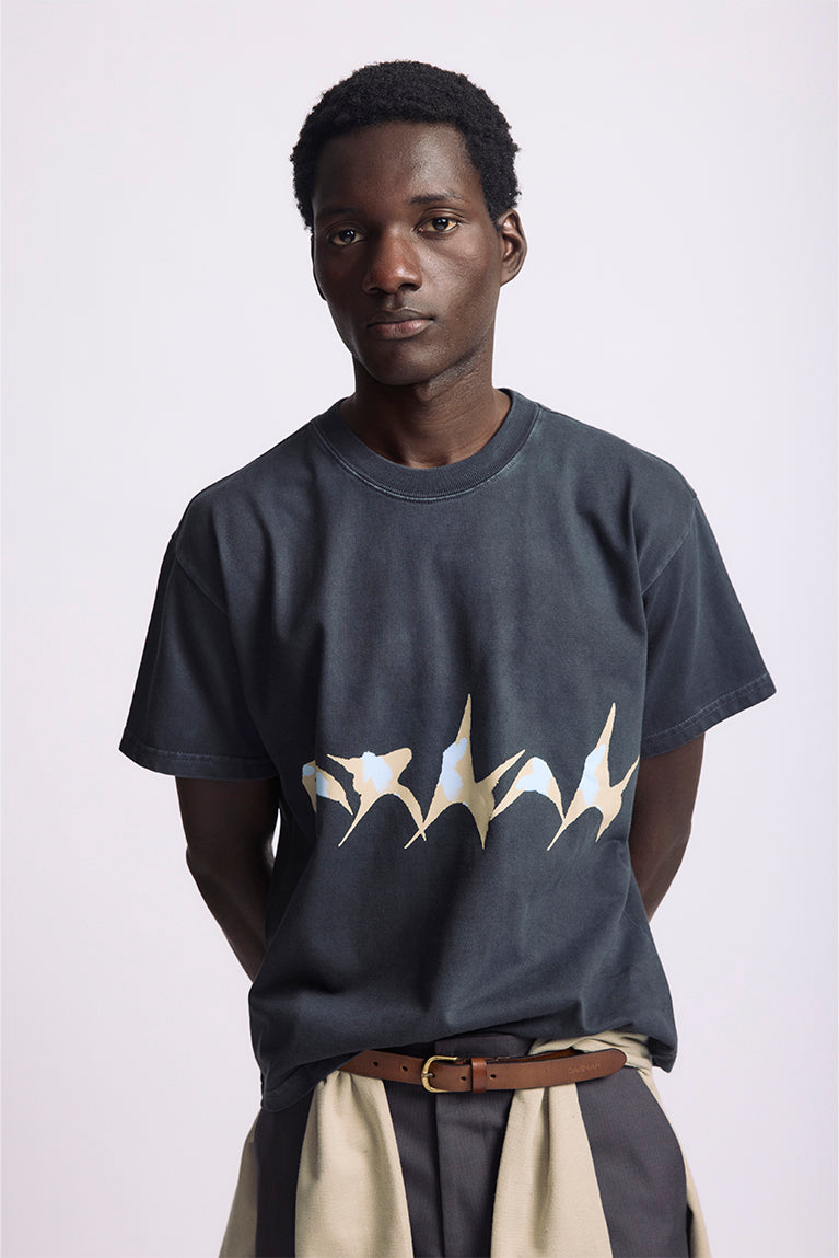 Black 'Star' Boxy Tee
