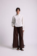 Off-White 'Spiral' Cropped Shirt