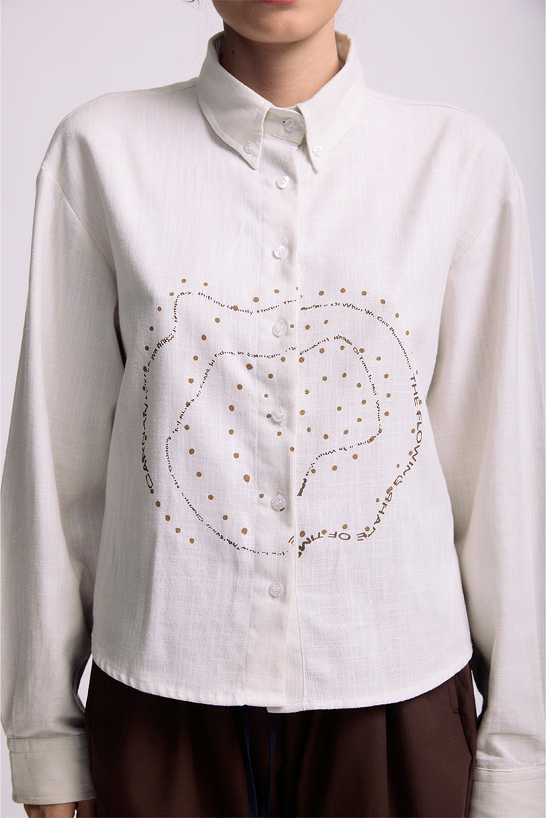 Off-White 'Spiral' Cropped Shirt