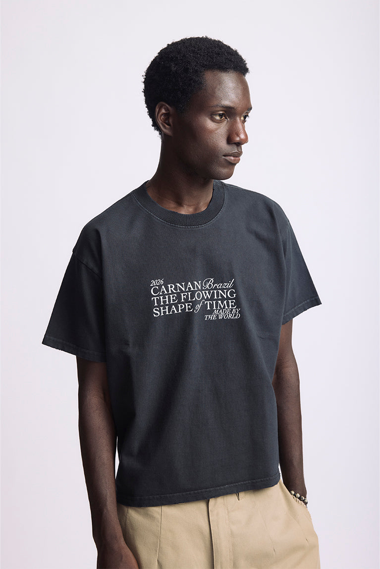 Black 'Title' Boxy Tee