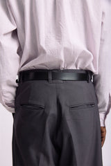 Grey Slit Tailored Pants