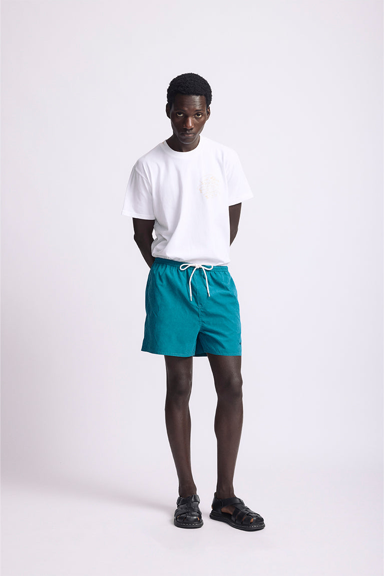 Blue 'Lace' Pocket Shorts