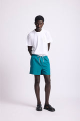 Blue 'Lace' Pocket Shorts