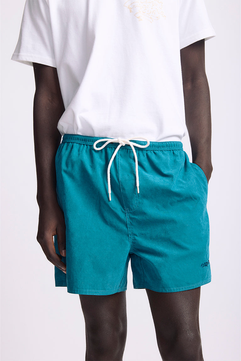 Blue 'Lace' Pocket Shorts