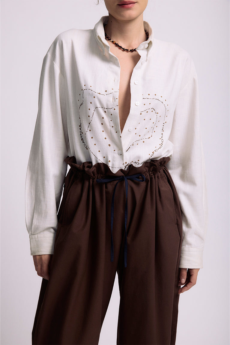 Brown 'Parachute' Pants