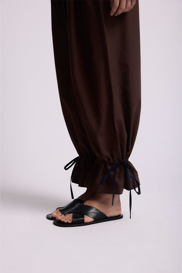 Brown 'Parachute' Pants