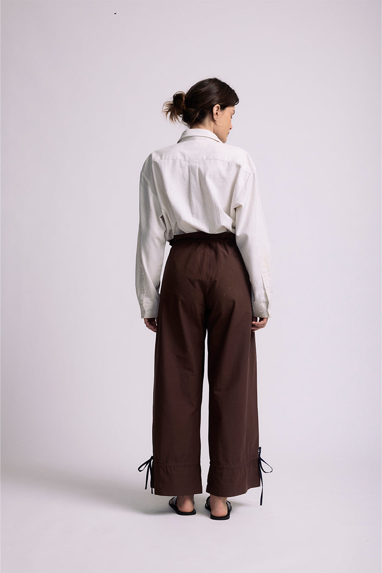 Brown 'Parachute' Pants