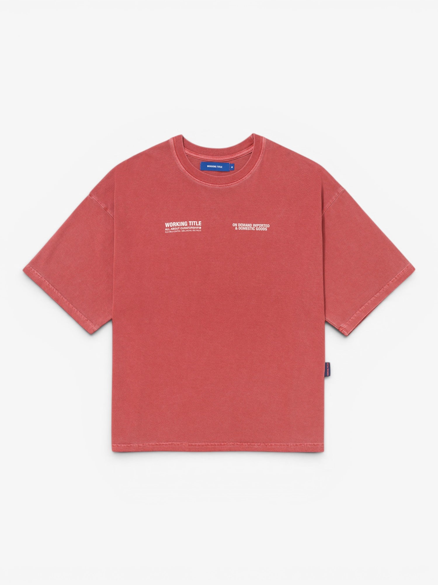 Red Faded 'Designer' Boxy Tee