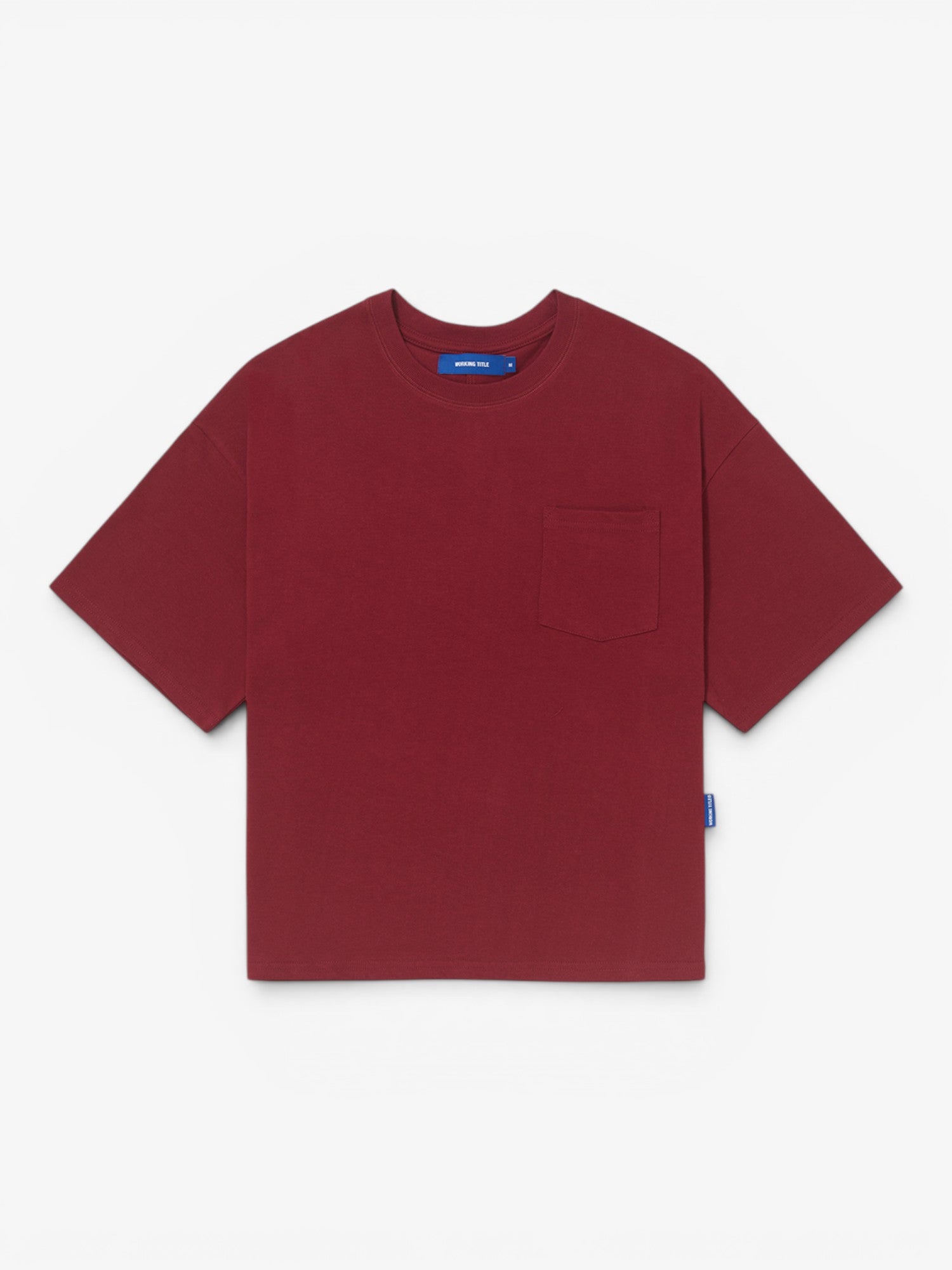 Burgundy 'Pocket' Tee