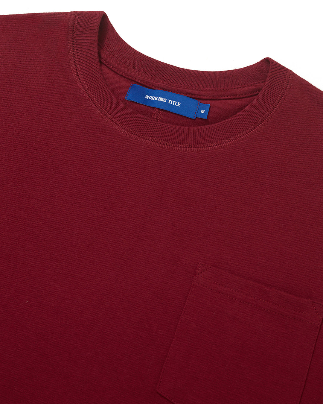 Burgundy 'Pocket' Tee