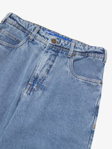 Blue Straight-Leg Jeans