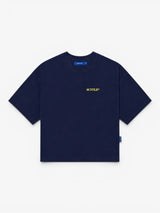 Navy 'WTITLE­®' Boxy Tee
