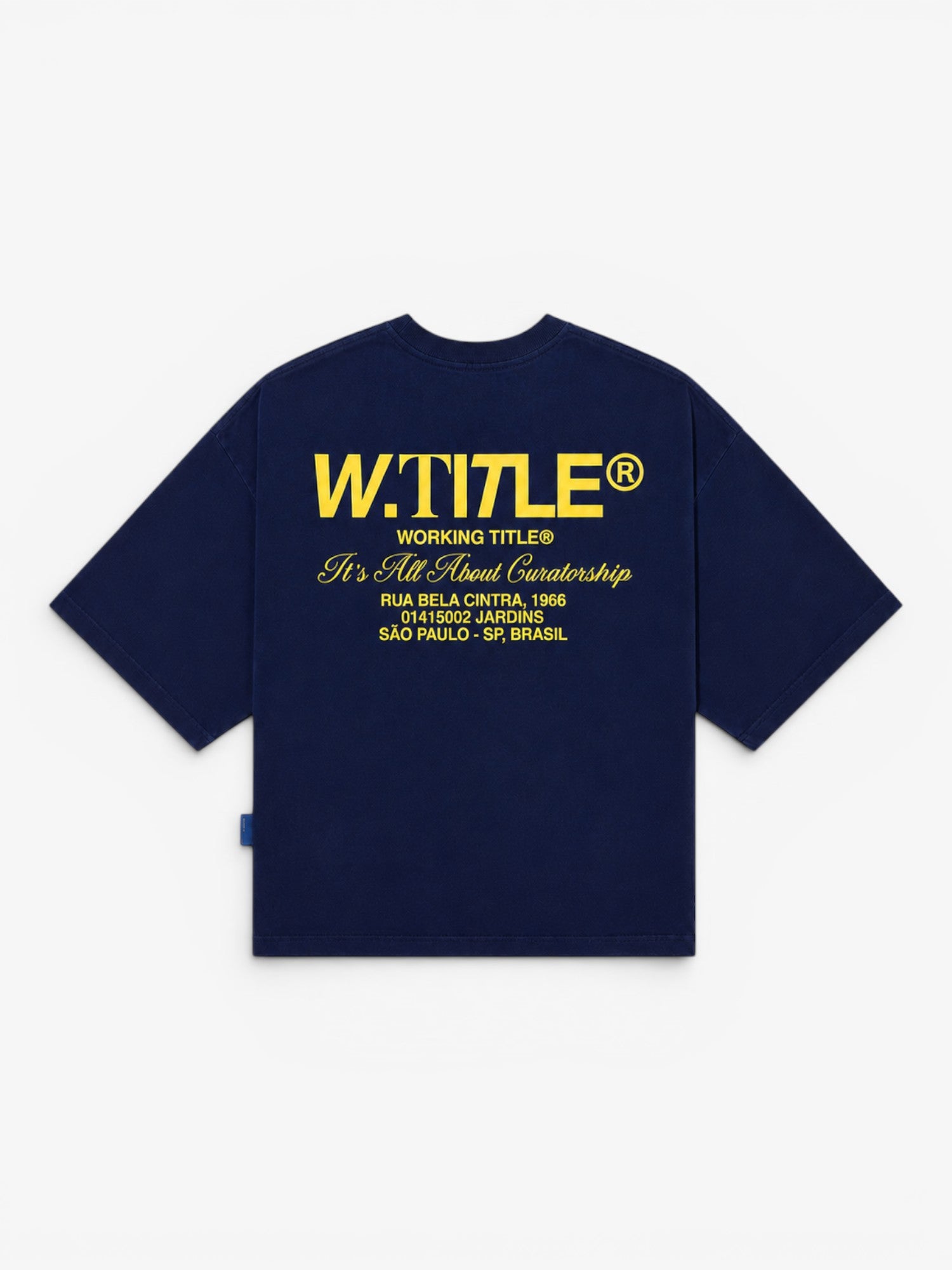 Navy 'WTITLE­®' Boxy Tee