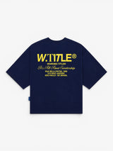 Navy 'WTITLE­®' Boxy Tee