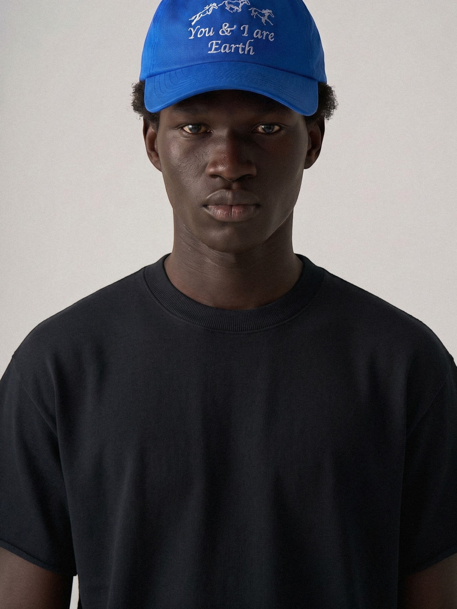 Blue 'You & I Are Earth' Cap